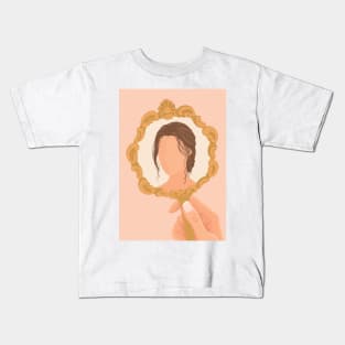 Self Love Mirror Art Print Kids T-Shirt